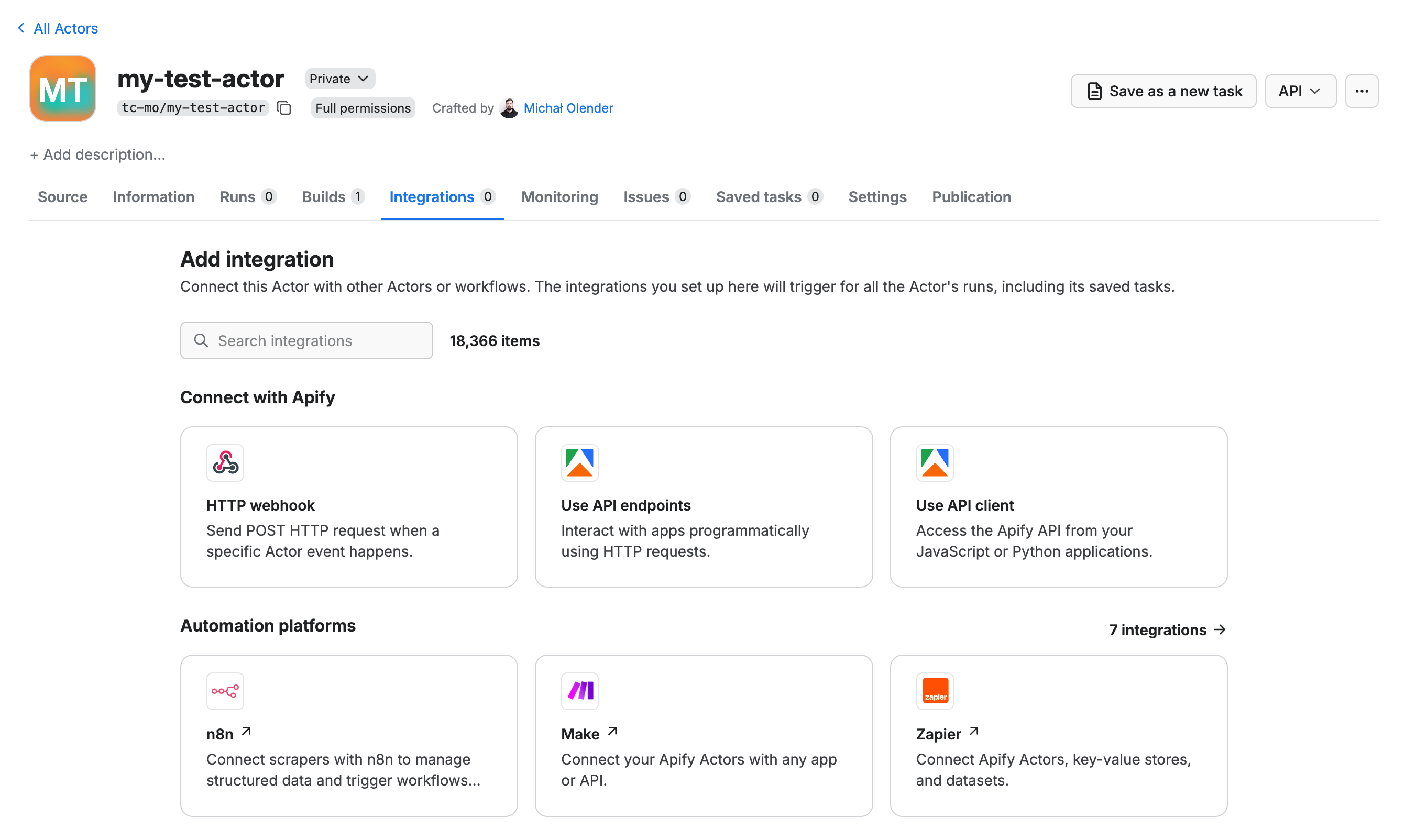 Integration-ready Actors